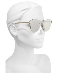 Karen Walker Dancer 64mm Mirrored Lens Rimless Sunglasses