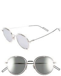 Christian Dior Dior Homme 49mm Round Sunglasses