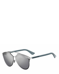 Christian Dior Dior Reflected Prism Aviator Sunglasses Silver
