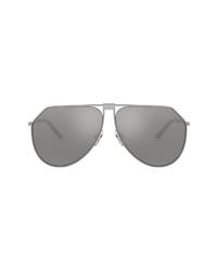 Dolce & Gabbana Dolce Gabanna 62mm Aviator Sunglasses In Gunmetallight Grey Silver At Nordstrom