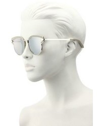 Karen Walker Felipe 57mm Mirrored Round Sunglasses
