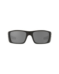 Oakley Fuel Cell 60mm Prizm Rectangular Wrap Sunglasses In Mat Blackprizm Black At Nordstrom