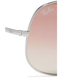 Ray-Ban General Aviator Silver Tone Mirrored Sunglasses