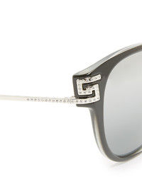 Versace Greca Strass Mirrored Sunglasses