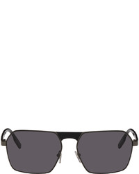 Zegna Gunmetal Hexagonal Sunglasses