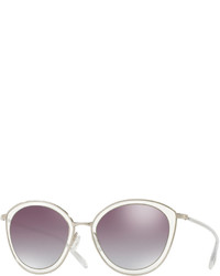 Oliver Peoples Gwynne Mirrored Cat Eye Sunglasses Silver