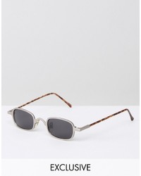 Reclaimed Vintage Inspired Square Sunglasses In Silver