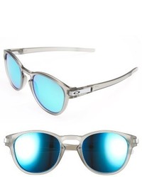 Oakley Latch 53mm Polarized Sunglasses Silver