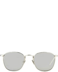 Linda Farrow Platinum Plated Mirrored Sunglasses