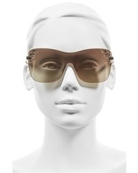 Jimmy Choo Masks 63mm Rimless Shield Sunglasses
