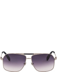Alexander McQueen Matte Silver 4221s Sunglasses