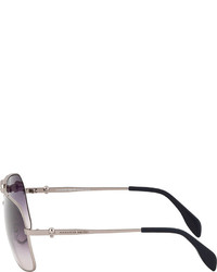Alexander McQueen Matte Silver 4221s Sunglasses