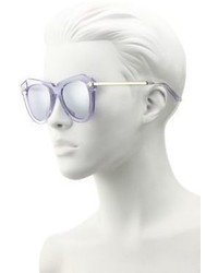Karen Walker One Star 51mm Mirrored Cat Eye Sunglasses