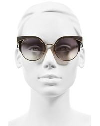 Jimmy Choo Ora 51mm Cat Eye Sunglasses Light Gold