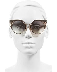 Jimmy Choo Ora 51mm Cat Eye Sunglasses Light Gold
