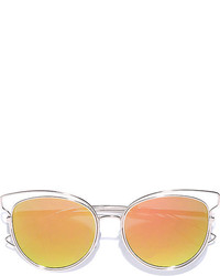 LuLu*s Over And Outlined Gold And Brown Sunglasses