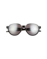 Oakley Prizm 56mm Round Sunglasses In Polished Blackprizm Black At Nordstrom