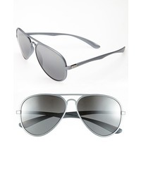 Ray-Ban Aviator Sunglasses Metallic Silver One Size