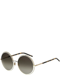 Marc Jacobs Round Cutout Metal Sunglasses