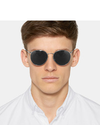 Dries Van Noten Round Frame Silver Tone Sunglasses
