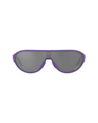 Oakley Shield Sunglasses In Electric Purpleprizm Black At Nordstrom