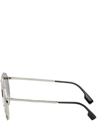 Burberry Silver Aviator Sunglasses