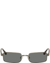 Dries Van Noten Silver Linda Farrow Edition Rectangular Sunglasses