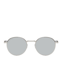 Saint Laurent Silver Sl 250 Slim Sunglasses