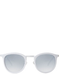 Smoke X Mirrors Baja East Shout Square Sunglasses Baja White