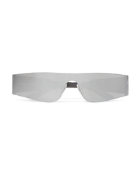 Balenciaga Square Frame Acetate Mirrored Sunglasses
