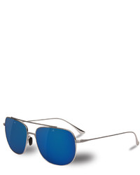 Vuarnet Swing Titanium Rectangular Aviator Sunglasses Silverblue