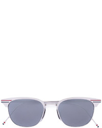 Thom Browne Eyewear Shiny Silver Mirrored Sunglasses
