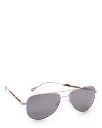 Oliver Peoples West Piedra Silver Sunglasses
