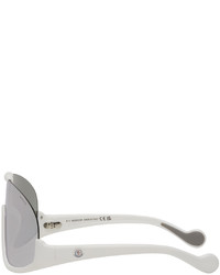 Moncler White Visseur Sunglasses