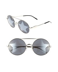 Wildfox Starstruck 56mm Metal Sunglasses Silver One Size