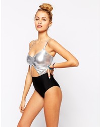 Wolfwhistle Wolf Whistle Wolf And Whistle Two Tone Swimsuit Size D F