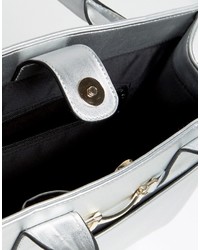 Asos Tote Bag With Bar Detail