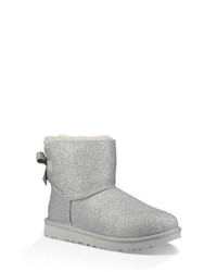 UGG Mini Bailey Bow Sparkle Genuine Shearling Boot