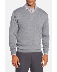 Silver V-neck Sweater