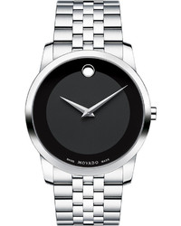 Movado 40mm Museum Classic Watch Silverblack