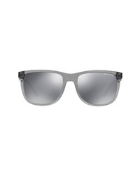 AX Armani Exchange 64mm Oversize Sunglasses In Grey At Nordstrom