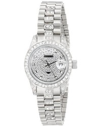 Akribos XXIV Ak487ss Diamond Quartz Stainless Steel Bracelet Watch
