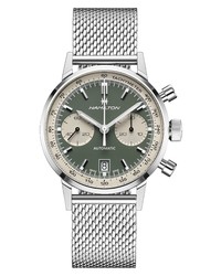 Hamilton American Classic Intra Matic Chronograph Mesh Watch