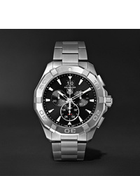 Tag Heuer Aquaracer Chronograph Quartz 43mm Steel Watch Ref No Cay1110ba0927
