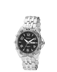 Armitron Black Dial Stainless Steel Watch