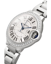 Cartier Ballon Bleu De Automatic 36mm Stainless And Diamond Watch