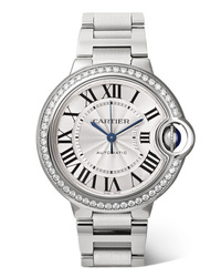 Cartier Ballon Bleu De Automatic 36mm Stainless And Diamond Watch