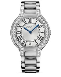 Ebel Beluga Stainless Steel Diamond Studded Watch 365mm