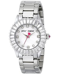 Betsey Johnson Bj00247 15 Analog Display Quartz Silver Watch