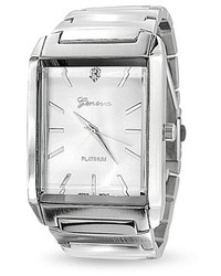 Bling Jewelry Bling Jewelry Stainless Steel Rectangle Dial Link Watch